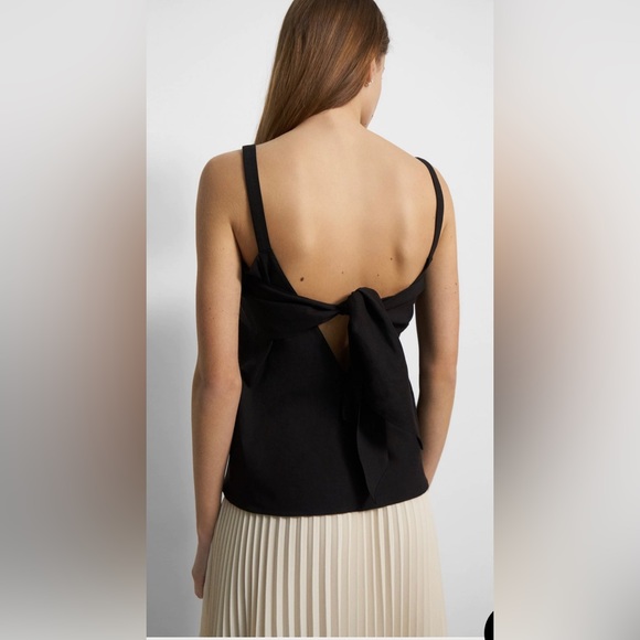Theory Tie-Back Top in Good Linen size XL, NWT - Picture 4 of 4